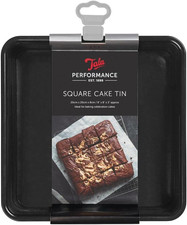 Tala Performance Loose Base Square Cake Tin Non-Stick Coating 20 X 20 Cm
