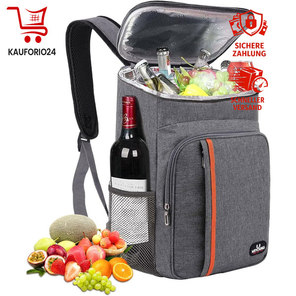 KüHlrucksack 23L Thermo Isoliert FüR Picknick Strand AusflüGe Wandern Familien-image