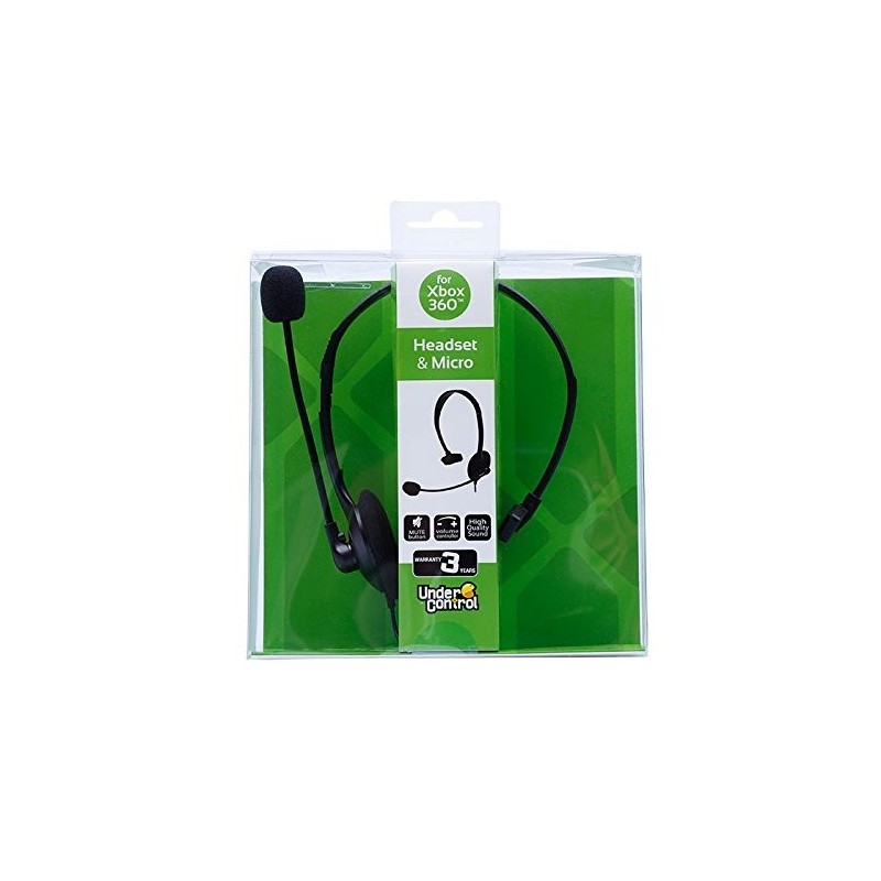 Casque micro filaire Under Control noir pour console Xbox 360 - 2