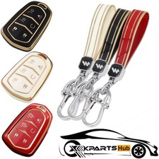 6 Button For 2015-2019 Cadillac Esv Escalade Tpu Smart Key Fob Case Shell Cover