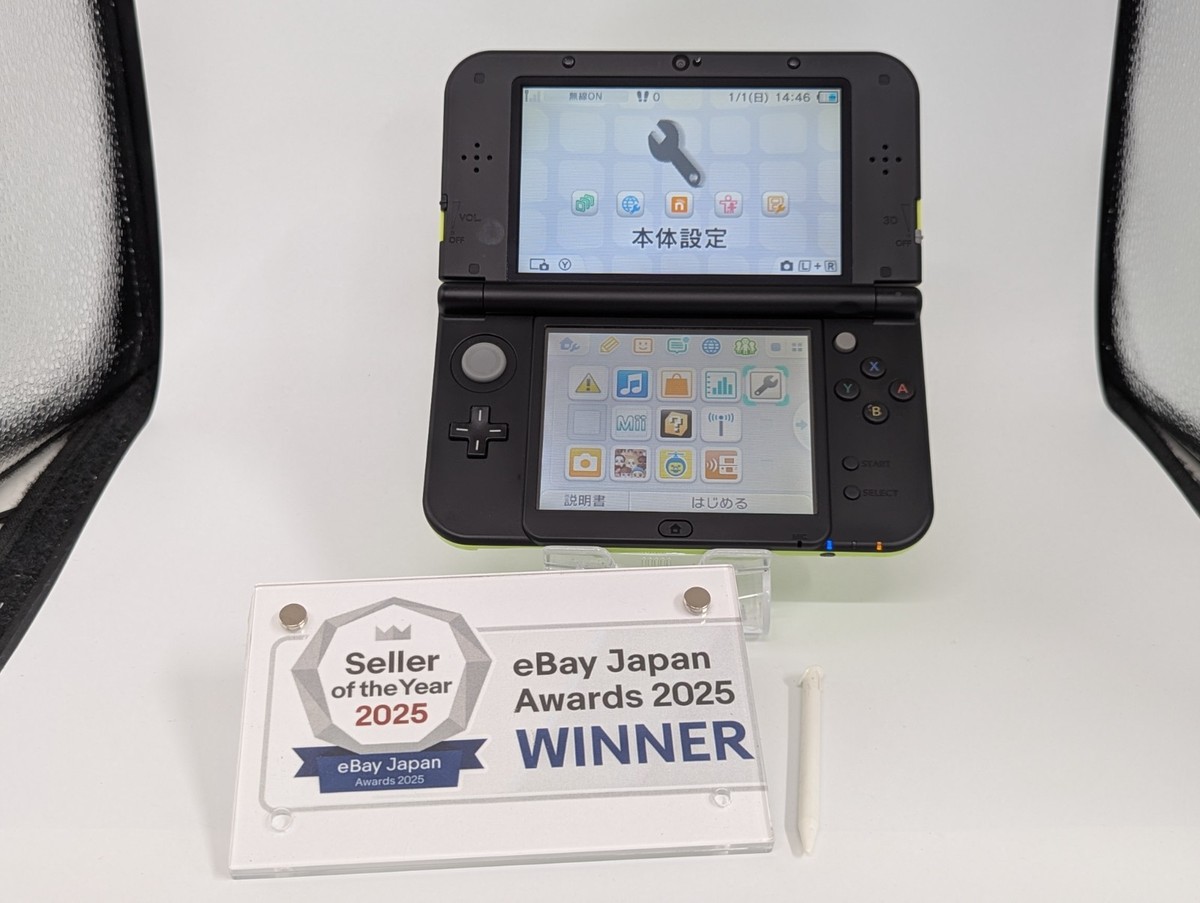 B2654 Nintendo new 3DS LL XL console Lime x Black Japan w/pen fx