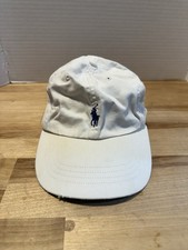 Polo Ralph Lauren Men's One Size Cotton Chino Adjustable Ball Cap White Blue 93