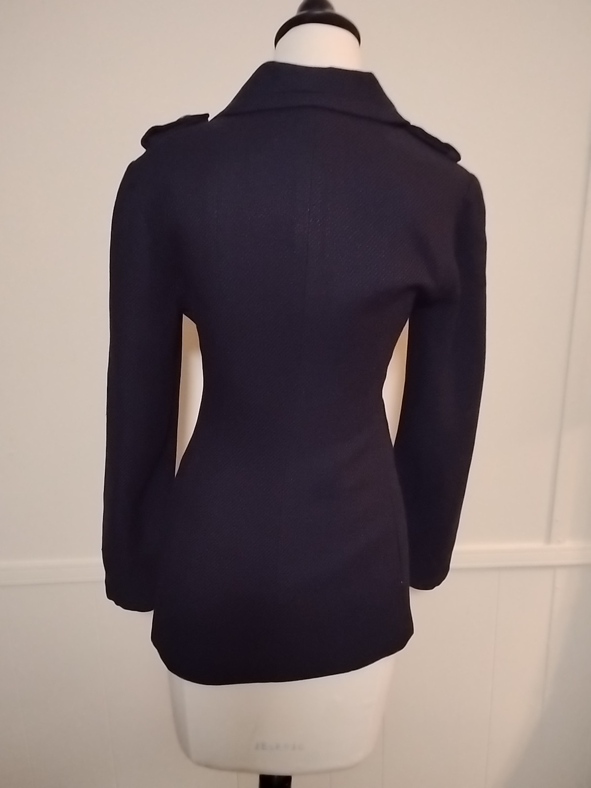 100% Silk Knit Fully Lined Jacket Button Down Bla… - image 5