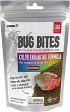 Fluval Bug Bites Color Enhancing Fish Food for Tropical Fish, Granules 4.4 oz.