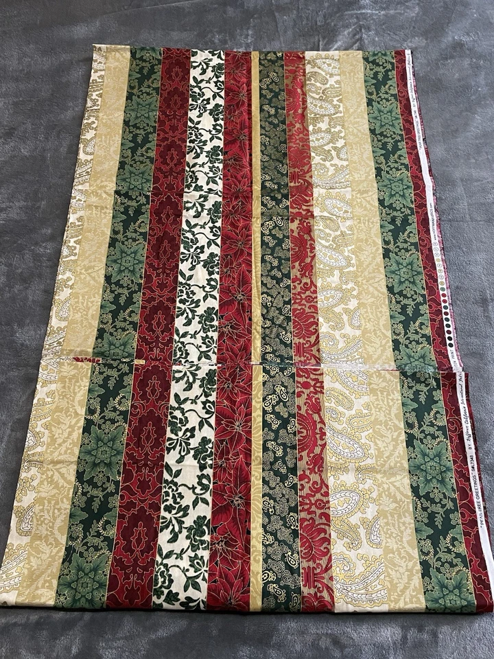 Cotton Fabric Hoffman Pear Tree Greetings Multicolored Striped 2.22 yd x 44 - Изображение 4 из 4