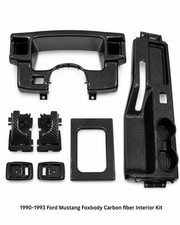 1990-1993 Ford Mustang Gt Lx Foxbody Carbon Fiber Interior Kit Bezel Console