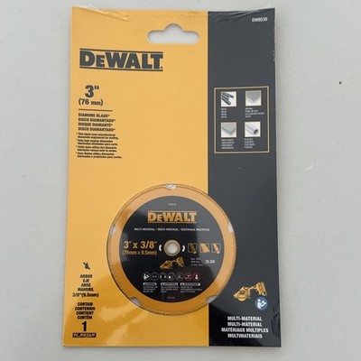 Dewalt 3'' In. Diamond Cut-Off Wheel Multi Material (DW8530) NEW