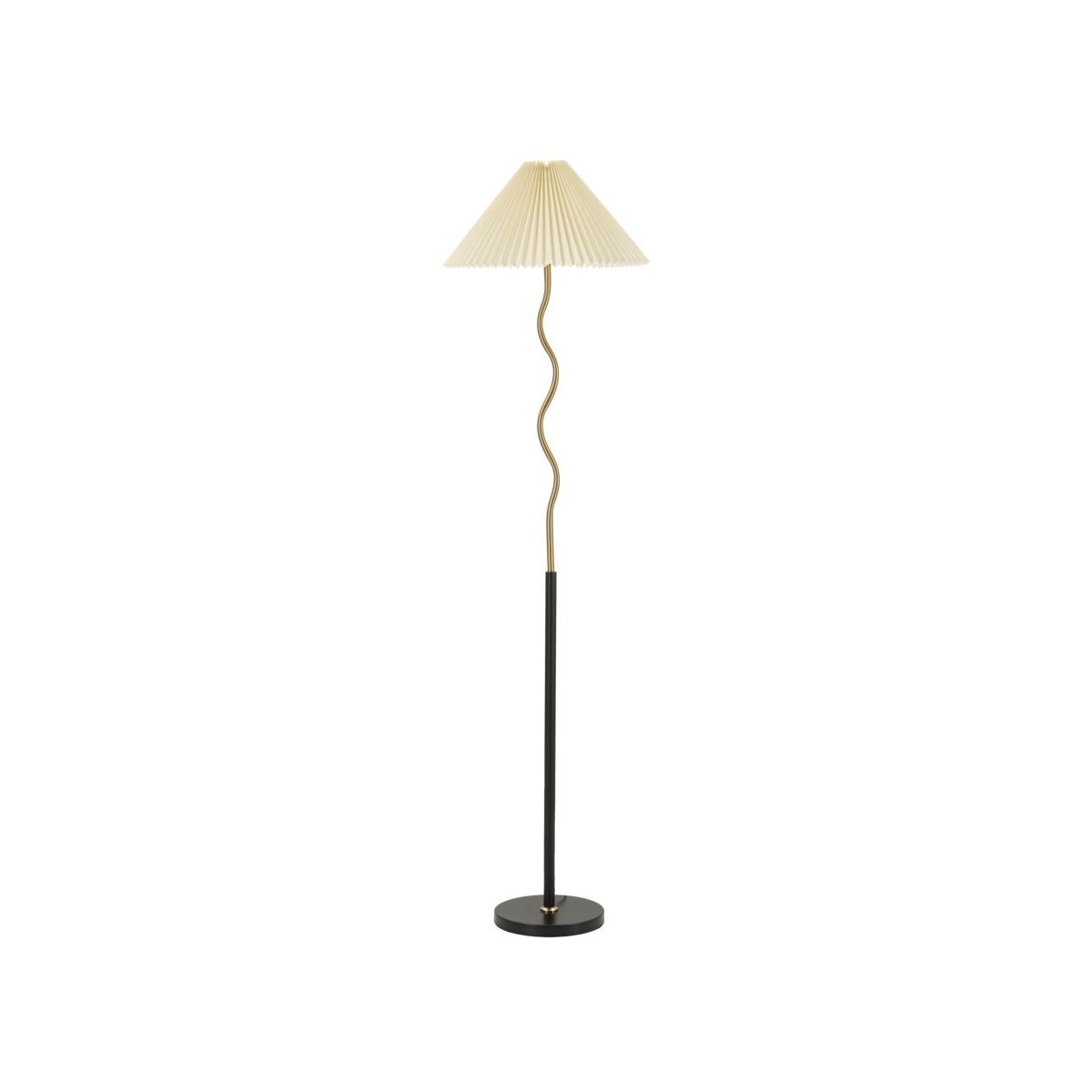 Lampadaire Closy métal or et noir 172cm avec éclairage orientable