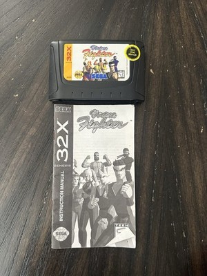 Sega Genesis 32x Game Virtua Fighter And Virtua Fighter Manual Only 