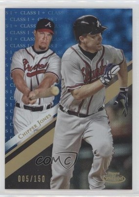 2019 Topps Gold Label Class 1 Blue 5/150 Chipper Jones #73 HOF 11r1