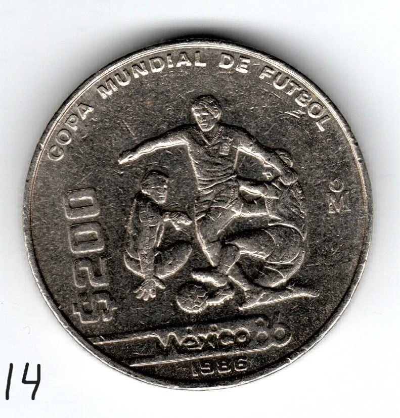 Uncertified 200 Pesos Denomination 1986 Mexican Coins (1905-Now