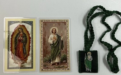 Scapular Of Guadalupe And St.Jude With Card In English Prayers, Protection