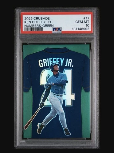 2025 Crusade Numbers Ken Griffey JR. Green /249 #17 PSA 10 *NUMBER & COLOR MATCH