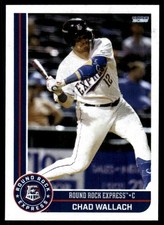 2025 Chad Wallach Choice Minor League Rookie Card Round Rock Express. rookie card picture