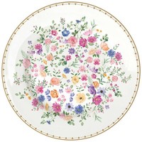 Kuchenteller Mon Amour Herzen & Blumen D. 19Cm Weiß Bunt Porzellan Easy Life