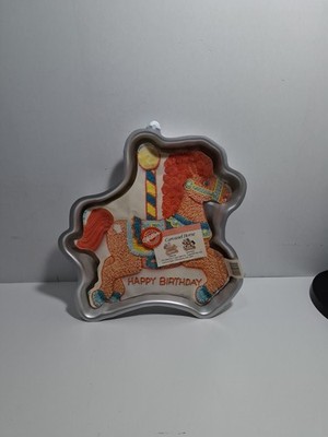 Vtg. 1990 Wilton Carousel Horse Cake Pan Original Pattern & Instruction Booklet 