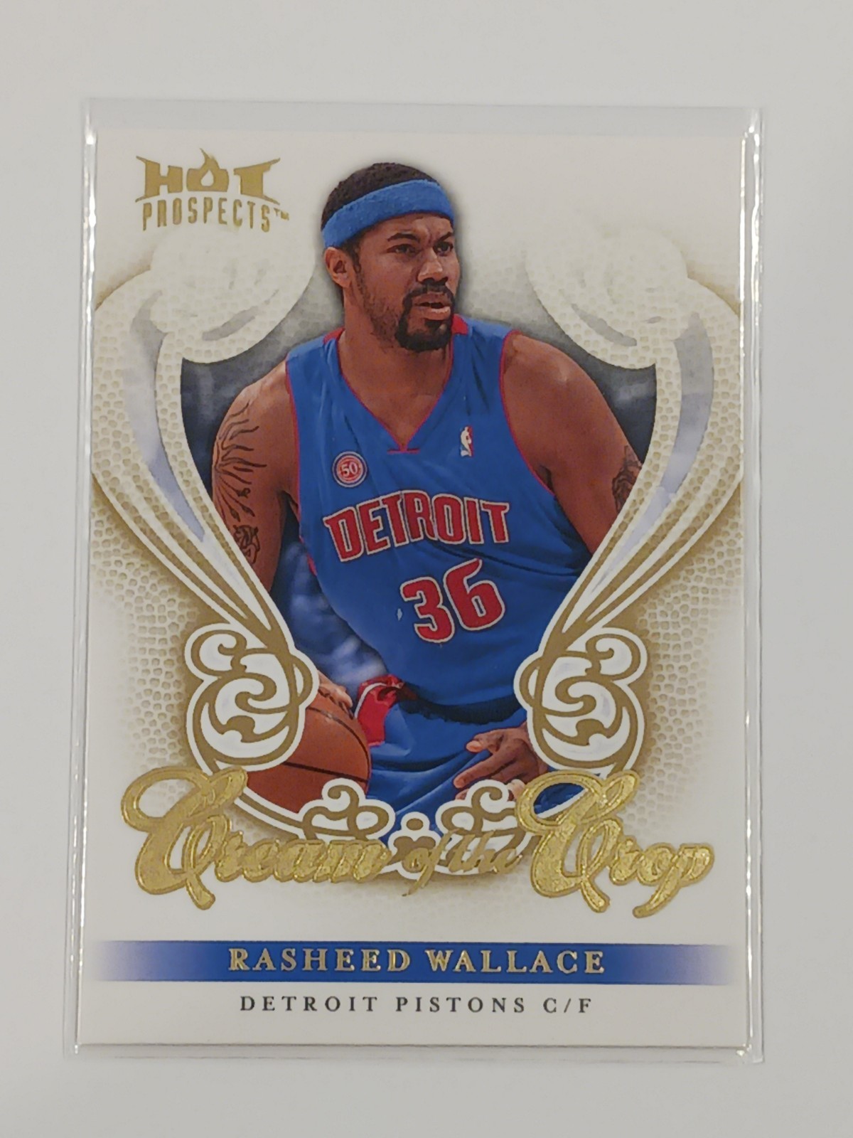 2008-09 Fleer Hot Prospects Rasheed Wallace Cream Of The Crop #CC-17 Pistons