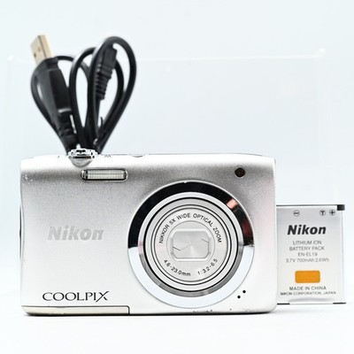 デジタルカメラ Nikon COOLPIX Affinity COOLPIX A100 SIL Nikon Coolpix A100 Silver Compact Digital Camera Used Tested from