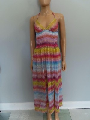 MISSONI Multicolor Chevron Print Long Beach Cover Up Size 40/US 4