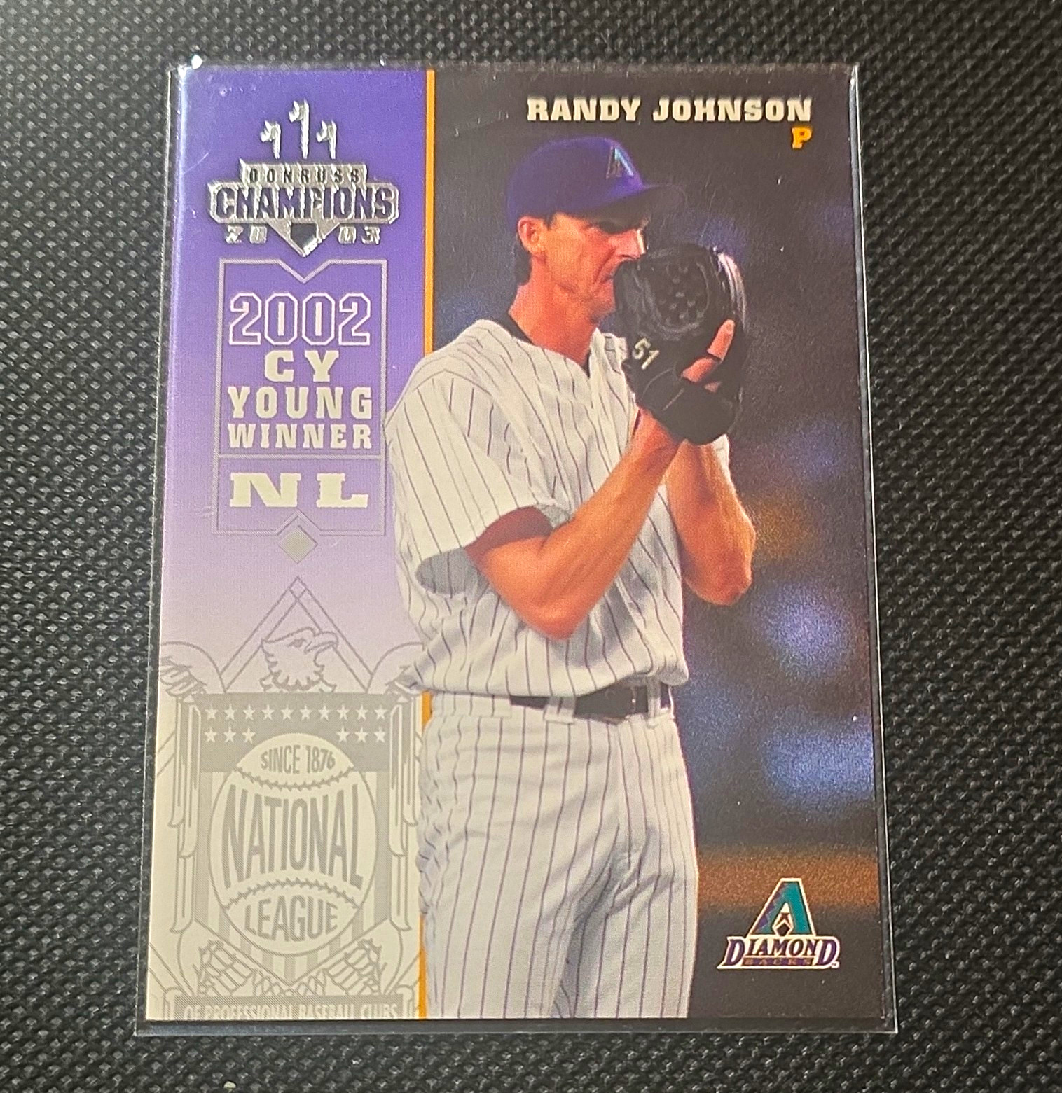 randy johnson Donruss 2003 champions arizona diamondbacks 16 insert cy young