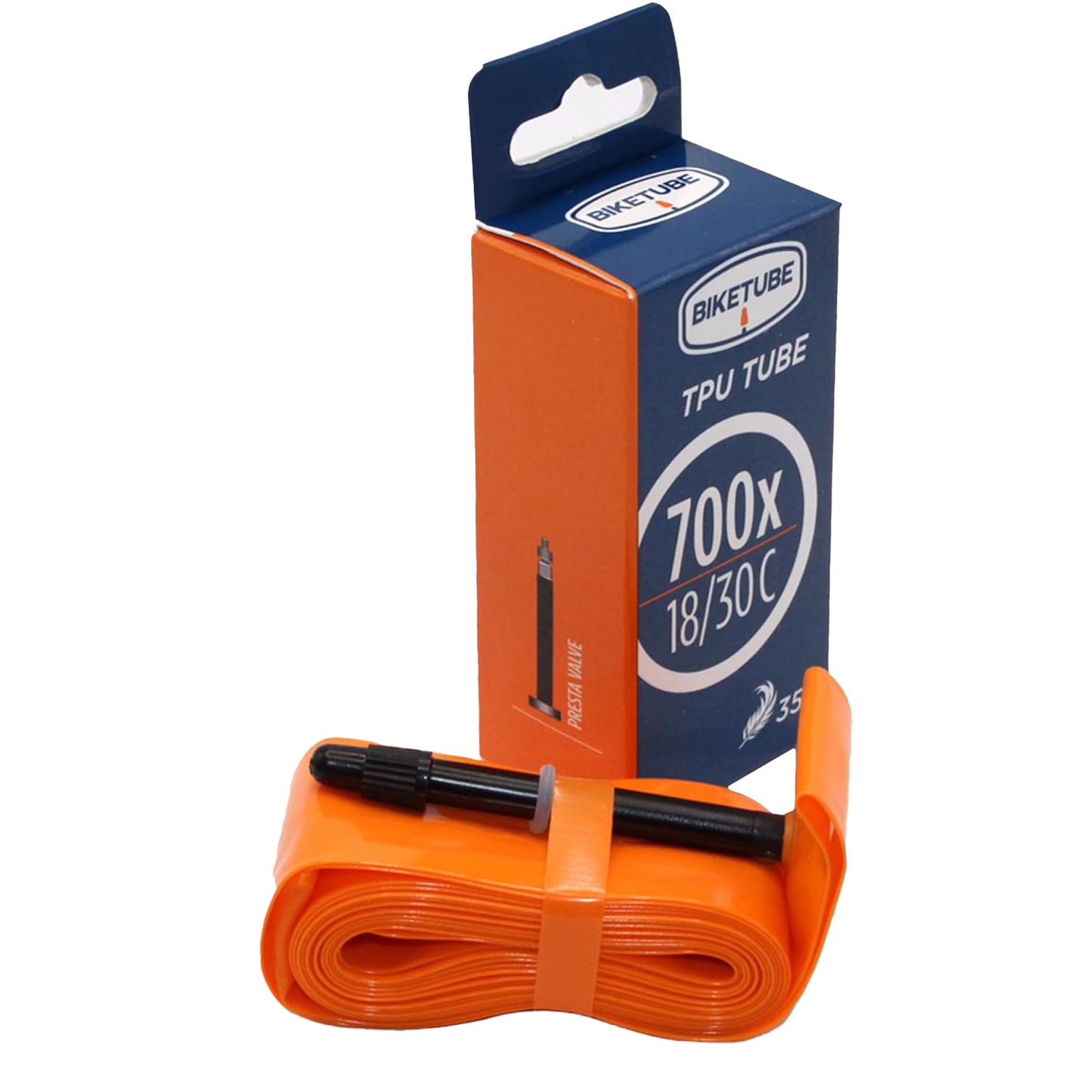 Lightweight TPU Road Bike Tube 700x18-30mm, 50% Stronger, Superior Air Retention