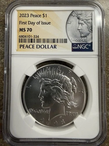 2023 Peace Dollar Silver $1 NGC MS70 FIRST DAY OF ISSUE