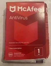 McAfee AntiVirus for 1 User Windows Product Key Card (MAB21EST1RAAM)