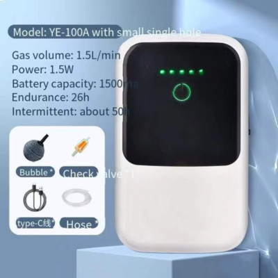 Aquarium Luftpumpe Wiederaufladbare Sauerstoffpumpe Outdoor Angeln Pumpe Große Kapazität B