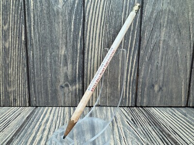 Vintage White Advertising Pencil With Eraser - Artex Ball Point Tube ...