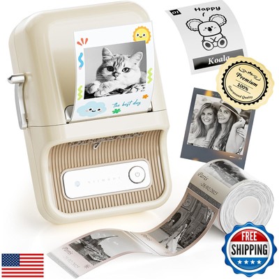 NIIMBOT Sticker Printer, B21 Pro Portabel Sticker Maker, Bluetooth Label Make