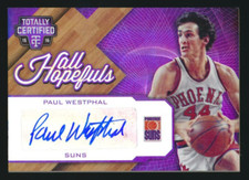 PAUL WESTPHAL AUTO 2015-16 Panini Totally Certified #HH-PW /25 Phoenix Suns HOF