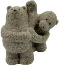 Mr. Sandman Polar Bears Dancing Sand Sculpture Vintage Canadian Home Collectible