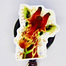 Giraffe Badge Reel ID Holder