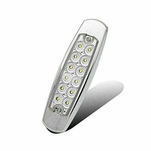 6.5 Inch Clear Amber Trailer Truck Side Lights - Turn Signal Clearance Function - Picture 6 of 9
