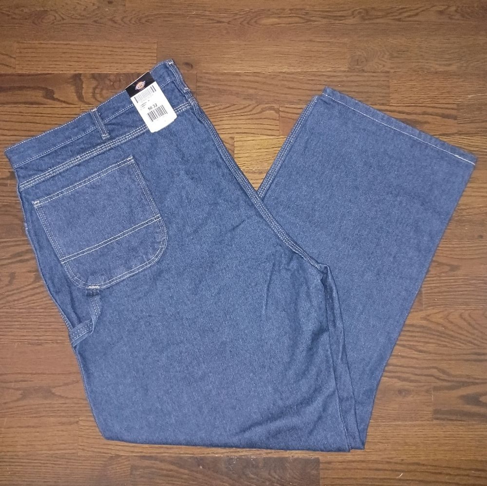 Mens 50x32 Denim Carpenter Workwear Blue