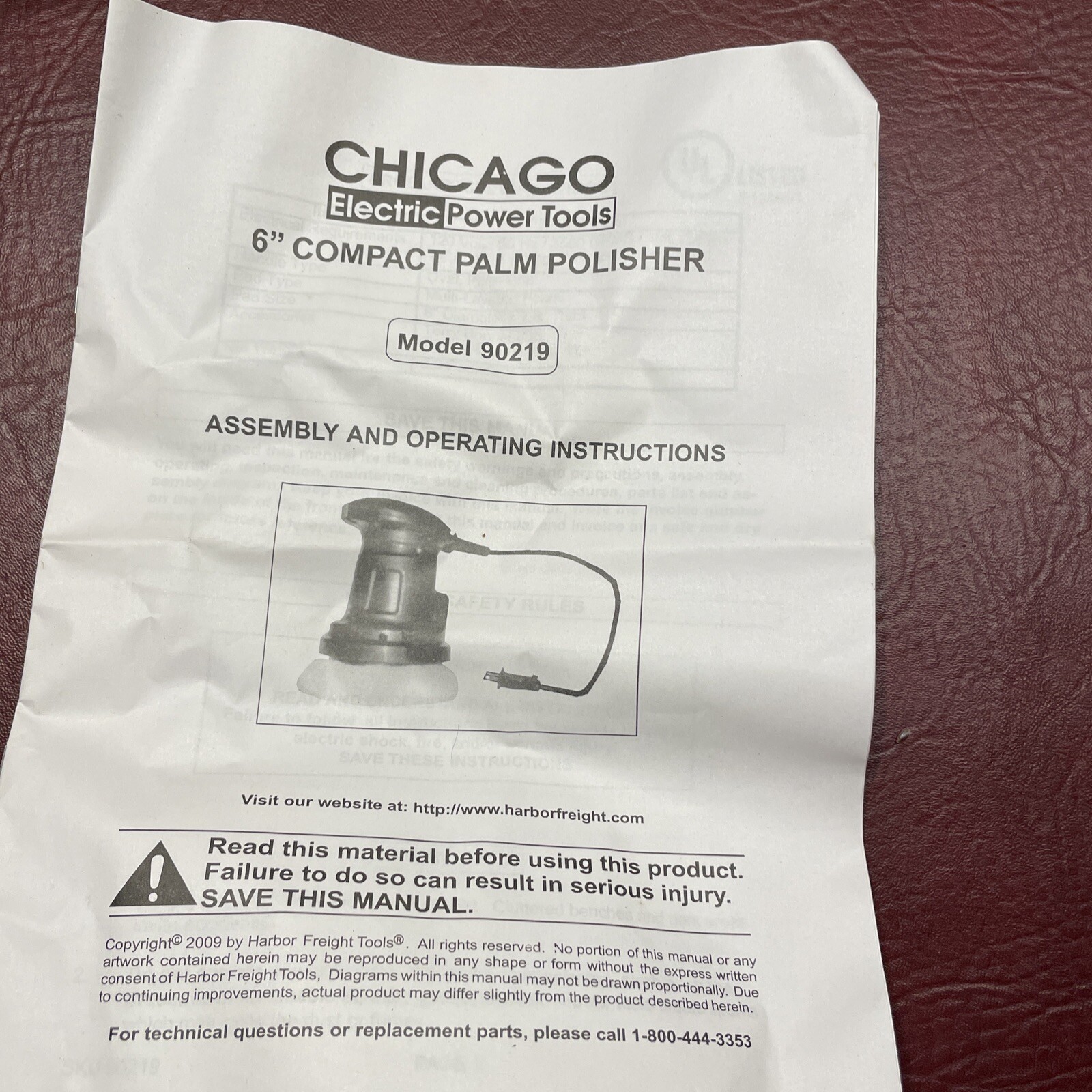 Chicago Electric 6&rdquo; Car Polisher