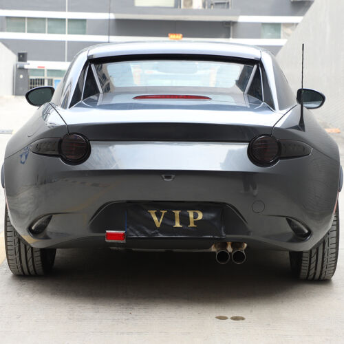 Blackened Taillight Lamp Shell Cover Trim Accessories Fit For Mazda MX-5 2016-24 - Picture 3 of 21
