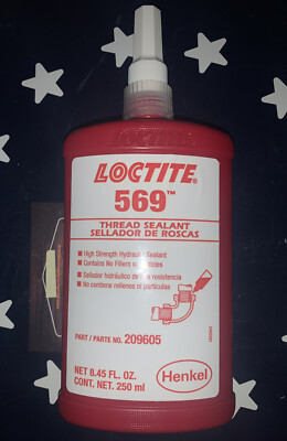 Loctite 569 250ml Thread Sealant   EXP 01/25   P/N: 209605   56941