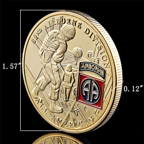 USA 82nd Airborne Division Military Army Collectible Challenge Coin Gift - Picture 4 of 8