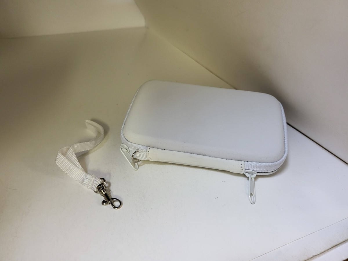 NEW White Travel Bag Carrying Case Purse & Wrist Strap for Sony