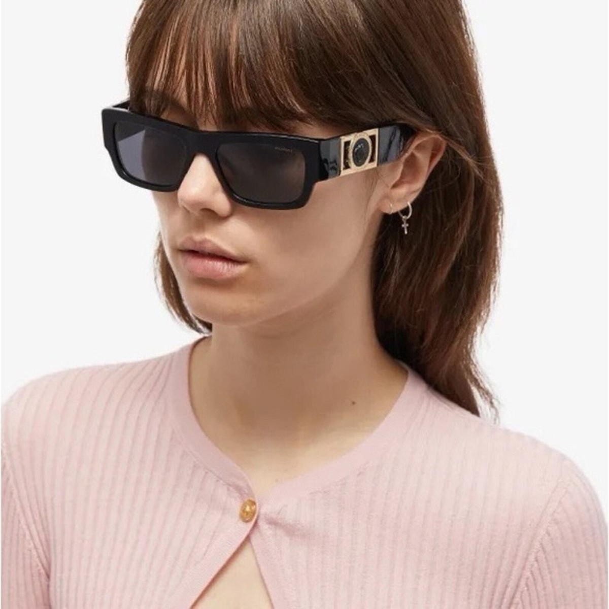 NEW VERSACE Sunglasses VE4416U GB1/81 Black/Polarized Dark