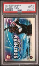 Graded 2024 Topps Pristine Elly De La Cruz #NL22 Rookie RC Baseball Card PSA 10