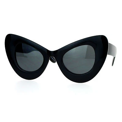 Femmes Super Surdimensionné Œil de Chat Lunettes de Soleil Créateur Mode UV 400 - Photo 1/4