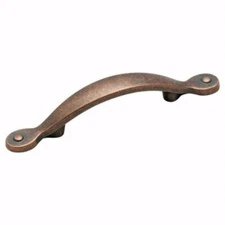 4 Pack Amerock Inspirations BP1590-WC Weathered Copper 3"cc Cabinet Handle Pulls