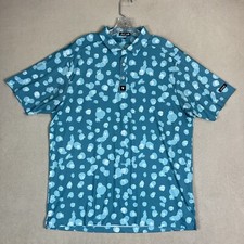 Bad Birdie Polo Shirt Mens XL Green Golf Performance Stretch Short Sleeve