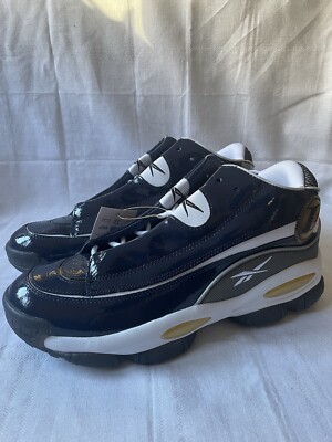Reebok The Answer 1 DMX Allen Iverson Georgetown Navy Sneakers Size 11 HR1061