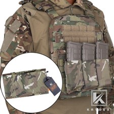 KRYDEX Triple 5.56 Magazine Pouch Tactical Fast Draw Mag Carrier MOLLE Camo