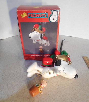 Vintage Kurt Adler Flying Machine Snoopy Mobile Balloon w/ Original Box
