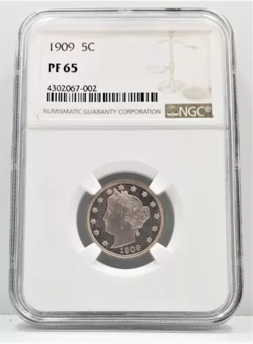 1909 Proof Liberty V Nickel NGC PF 65 K14