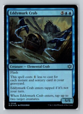 1x MTG - FOIL Eddymurk Crab (0048) - Bloomburrow - BLB - NM | eBay